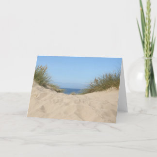 Himmel-und Sand-leere Karte