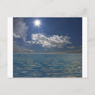 Himmel und Wellen Postkarte