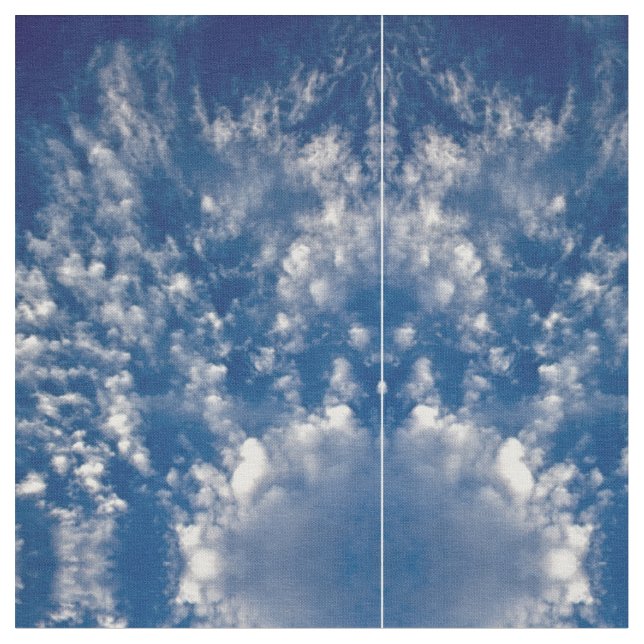 Himmel und Wolken Stoff (Nahaufnahme)