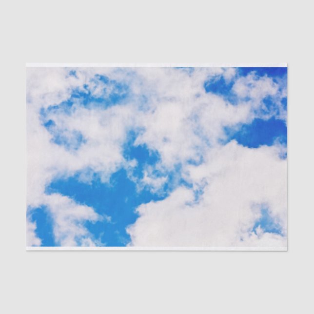 Himmel und WolkengrußkartenSeidenpapier Seidenpapier (Vorderseite)