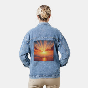 Himmel verkünden den Ruhm: Gott & Schöpfung Verse Jeansjacke
