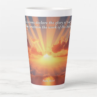 Himmel verkünden den Ruhm: Gott & Schöpfung Verse Milchtasse
