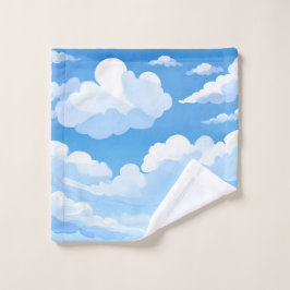 Himmel voller Wolken | Wasserfarbe Blaue Himmel Ma Waschlappen