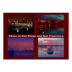 Himmel von San Diego und San Francisco Foto Leer