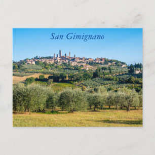 Himmel von San Gimignano,Toskana, Italien Post Pos Postkarte