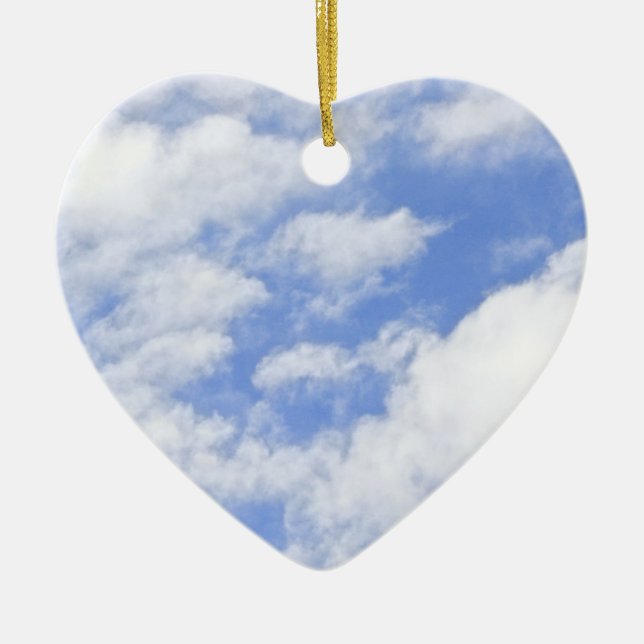Himmel-Wolken-Verzierung Keramik Ornament (Vorne)