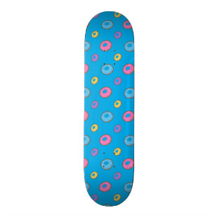 Himmelblau-Krapfenmuster Skateboard