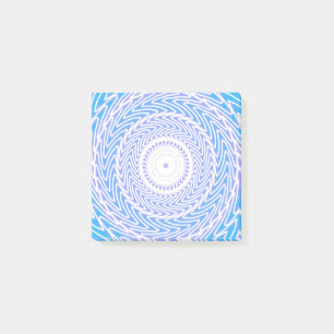 Himmelblau-Kreismuster Post-it Klebezettel