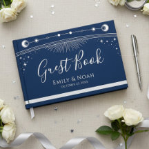 Himmelblau Silber Sonne Mond Sterne Hochzeit