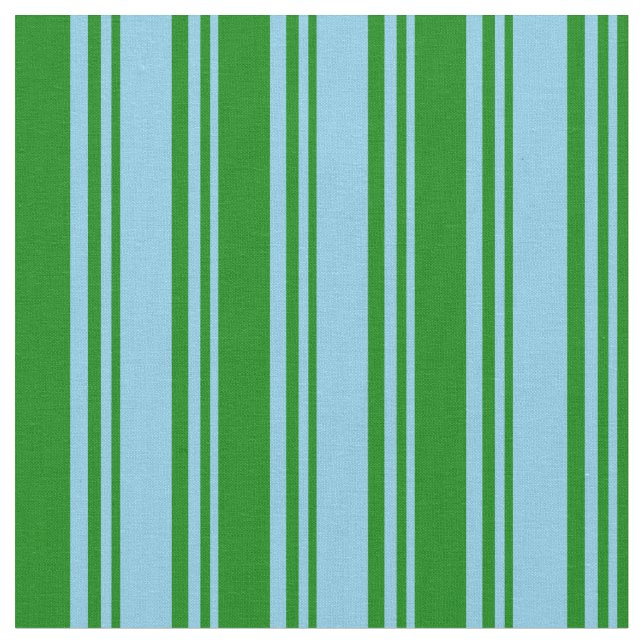 Himmelblau und grün gestrichen/Linke Muster Stoff (Nahaufnahme)