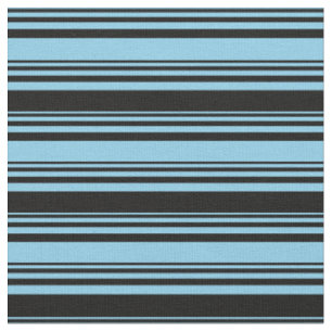 Himmelblau und schwarz Farbmuster der Streifen Stoff