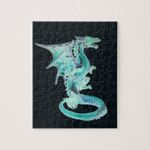 Himmelblauer Drache FantasyMystischer Ozeandrache 