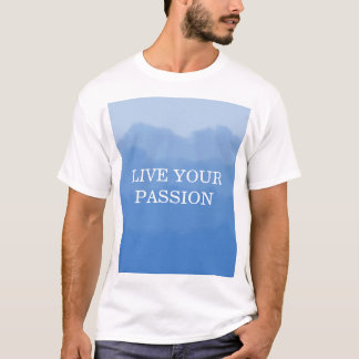 Himmelblauer Farbverlauf T-Shirt