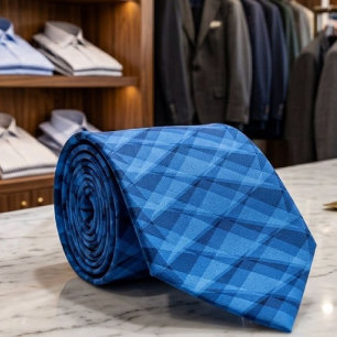 Himmelblaues modernes abstraktes Design mit Stache Krawatte