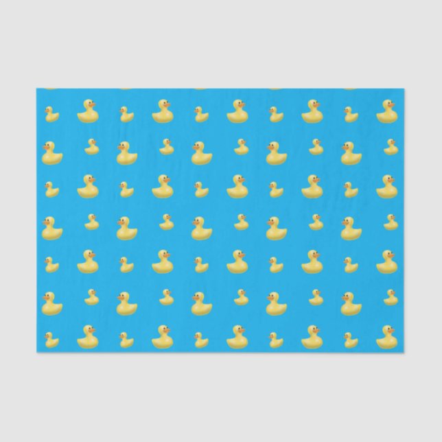 Himmelblaugummientenmuster Seidenpapier (Vorderseite)