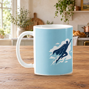 Himmelgebundene Helden-Silhouette-Tasse Kaffeetasse
