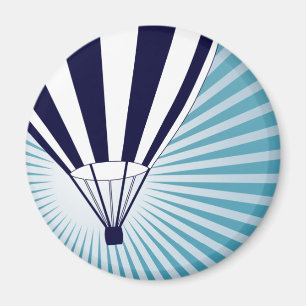 himmelhoher Heißluftballon Magnet