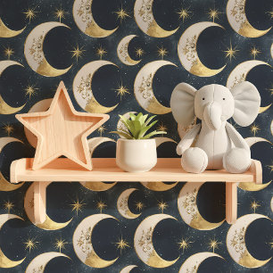 Himmelmond und Sterne Tapete