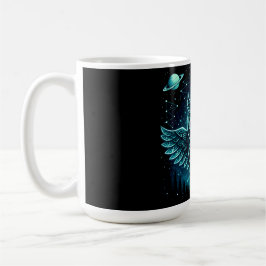 Himmels-Eule – Kosmische Weisheit Wildlife Galaxie Kaffeetasse