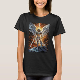 Himmels Goldene Vorhut Erzengel Michael T-Shirt