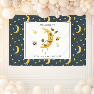 Himmels Hummel Mond Honig Baby Shower Banner