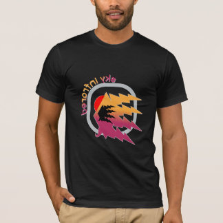 Himmels-Innen-Blitz-Burst-Design – Retro-Gradie T-Shirt