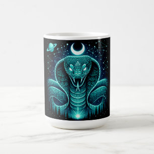 Himmels-Schlange – Kosmische antike Tierwelt-Galax Kaffeetasse