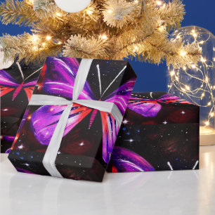 Himmels-Schmetterling Geschenkpapier lila Schmette