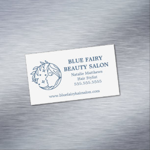 Himmels-Schönheit Friseursalon Spa Blau Magnetische Visitenkarte