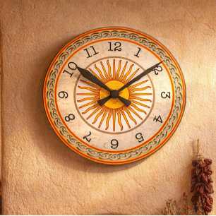 Himmels-Sonnen-Rundwanduhr Runde Wanduhr