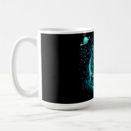 Himmels-Tiger – Kosmischer Wildlife-Galaxie-Schlag Kaffeetasse