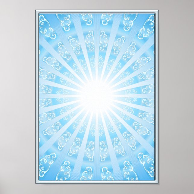 Himmels Tor (S-XL), blau Poster (Vorne)