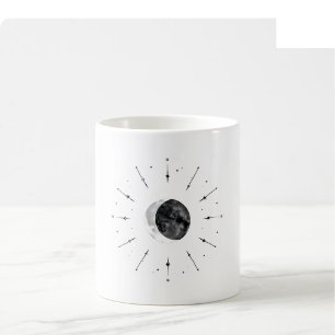Himmels-Wasserfarben-Tasse - Mono & Silber Kaffeetasse