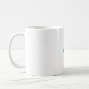 Himmels-Wasserfarben-Tasse - Türkis & Violett Kaffeetasse