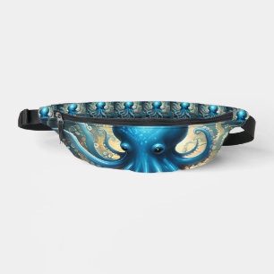 Himmels Wellen: Die Blaue Oktopus Fraktal Kunst Bauchtasche