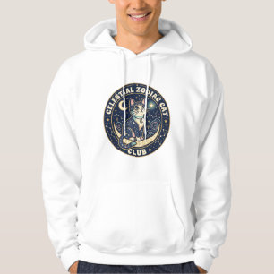 Himmels-Zodiak-Katze Niedliche Katze T-Shirt-Desig Hoodie