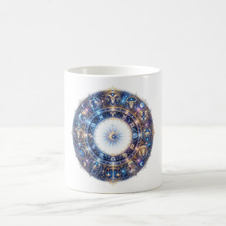Himmels-Zodiakrad mit 12 Astrologie-Zeichen Kaffeetasse