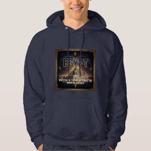 Himmelsägypten Sphinx Pyramiden Galaxie Poster Hoodie