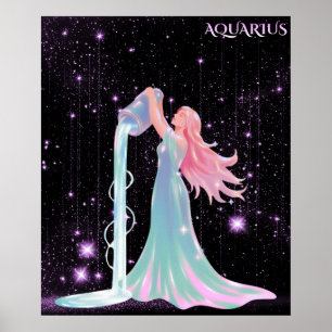 Himmelsaquarius – Astrologie-Kunst Poster