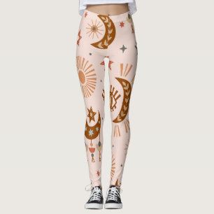 Himmelsauge, Mond, Sonnenmuster. Leggings