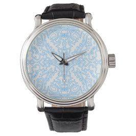 Himmelsazur-Gezeiten Armbanduhr