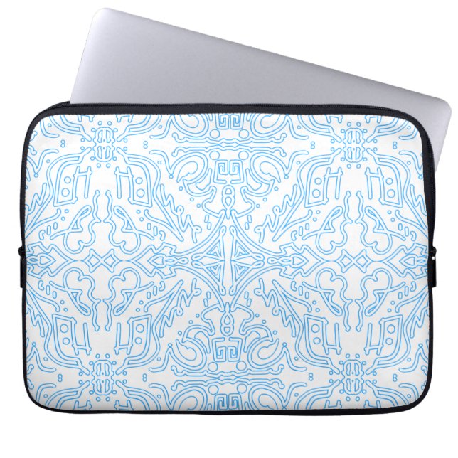 Himmelsazurblut Laptopschutzhülle (Vorderseite)