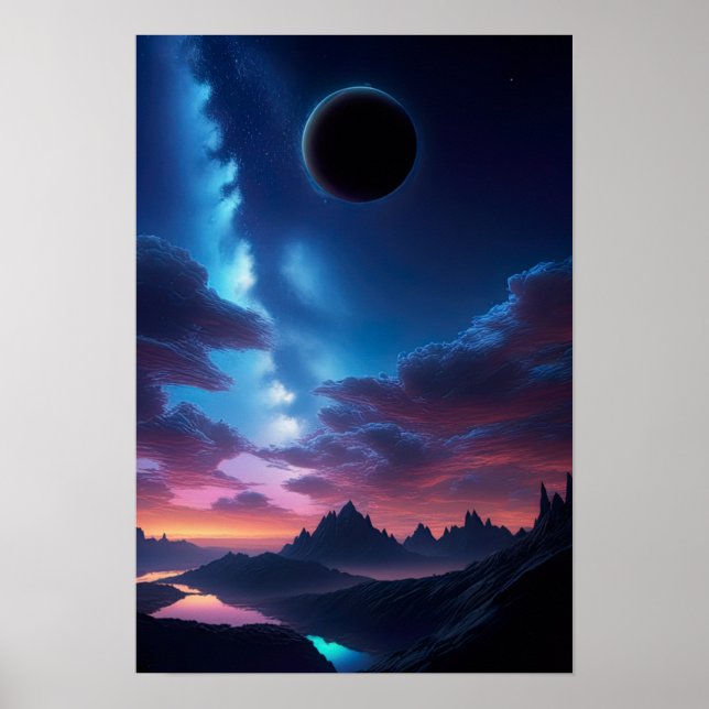 Himmelsballett, Zeuge der Mondseklipse Poster (Vorne)