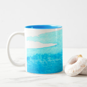 Himmelsblau Zweifarbige Tasse