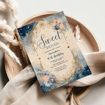 Himmelsblumige Art Nouveau Sweet Sixteen