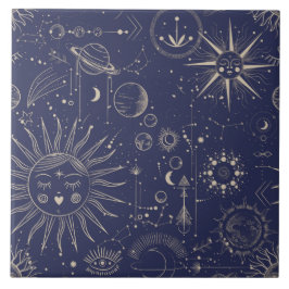 Himmelselemente für die große Marine Fliese