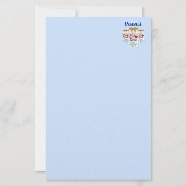 Himmelsflasche Briefpapier (Vorderseite)