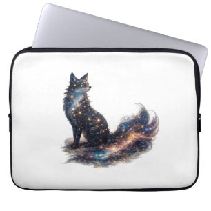 Himmelsfuchs Kosmische Fantasiefigur Laptopschutzhülle