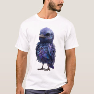 Himmelsgalaxie Gefiederter Lila Vogel Männer T-Shirt