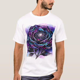 Himmelsgalaxie Rose Spiralnebel Maßgeschneidertes T-Shirt